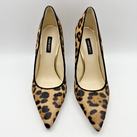 Nine West Womens Fresh Stiletto Pumps US 8 M EU 38.5 Leopard EUC - Picture 6 of 15